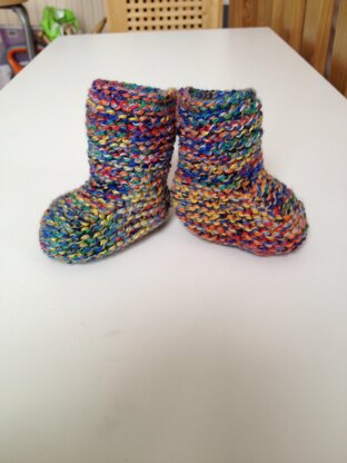 Chunky Baby Bootees, Knitting Pattern