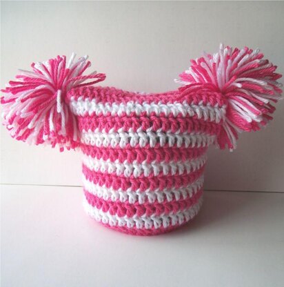 Pom Pom Hat, All sizes Baby To Adult