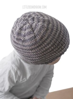 Easy Striped Baby Hat