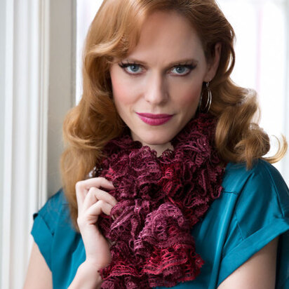 Sparkle & Shine Scarf in Red Heart Boutique Sashay Sequins - LW3703 - Downloadable PDF