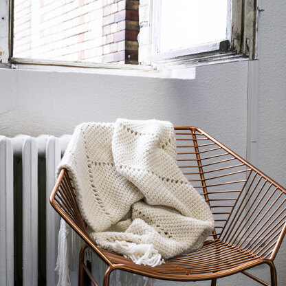 Tunisian Crochet Blanket "Herringbone"