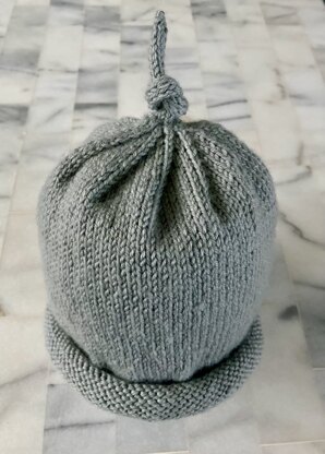 Top knot beanie