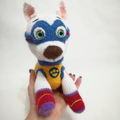 Original Knitting Patterns - Knit your toy dog Apollo from collection Patrol