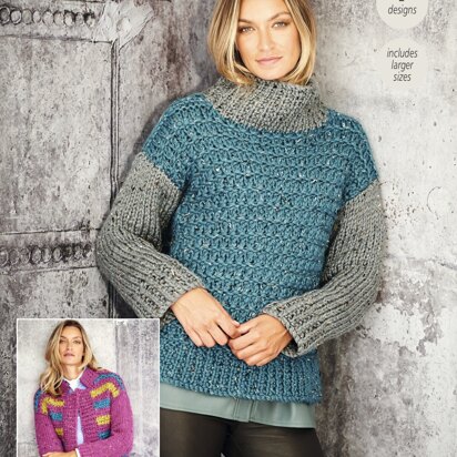 Women Jumpers in Stylecraft Special XL Tweed - 9809 - Downloadable PDF