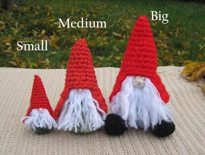 Little Gnomes with Mushrooms Houses Amigurumi