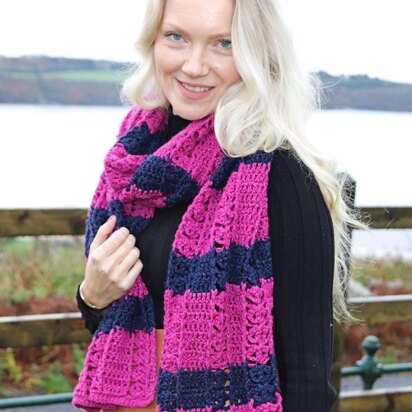 Hot Pink Modern Scarf