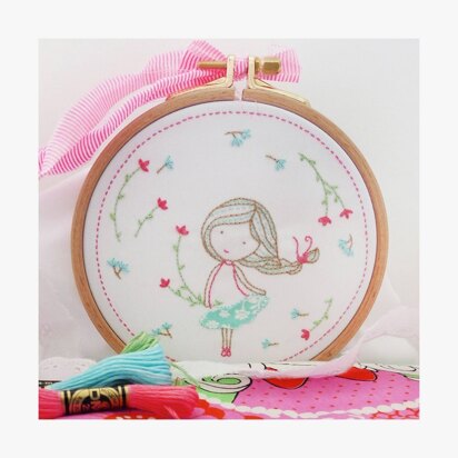DMC Spring Girl Embroidery Kit