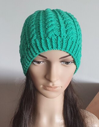 Sally - 8ply cable beanie