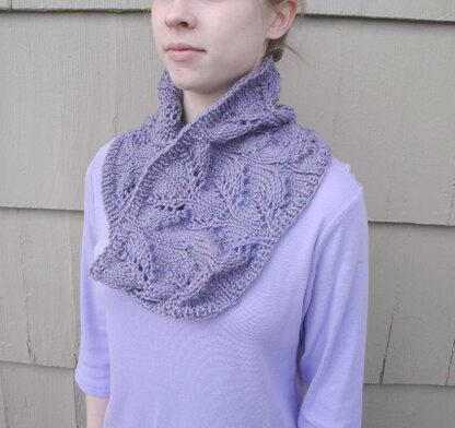 Lavender Flower Cowl