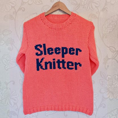 Intarsia - Sleeper Knitter Chart - Adults Sweater