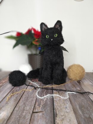 Amigurumi Realistic crochet Black Cat