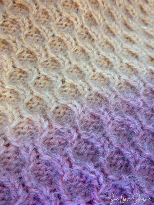 Easy Honeycomb Chunky Baby Blanket