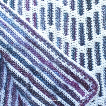 Heather Zig Zag Blanket