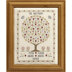 Historical Sampler Company Butterfly & Bee Family Tree Cross Stitch Kit - 22cm x 30cm