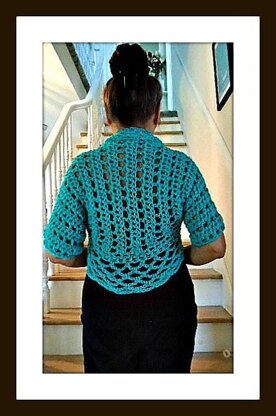 1016- Teal Green Shrug