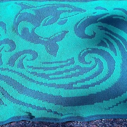 Orca Opus | Whale Overlay Mosaic Crochet Blanket