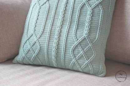 Cable Diamond Pillow