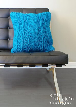 Chunky Cable Twist Knit Pillow Cover (pillow003)