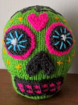 Green Sugar Skull - Day of the Dead Mexico
