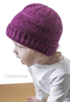 Easy Folded Brim Baby Hat