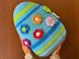 Easter Colorful Egg Pillow Stripes Flowers No Sew