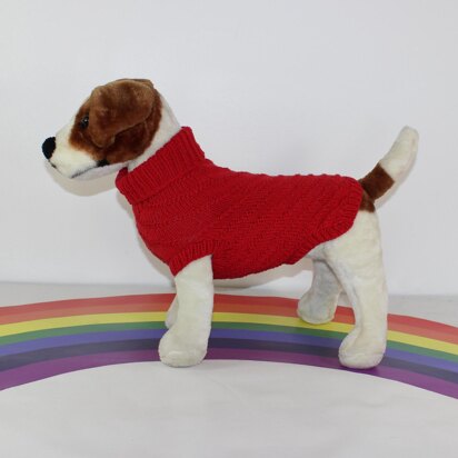 Simple Swirl Dog Coat Circular - knitting pattern