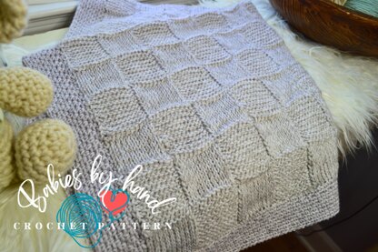 Tunisian Baby Squares Blanket