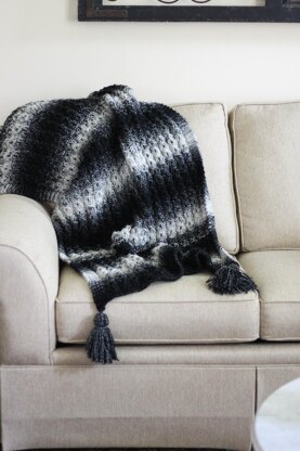 Faux Cable Blanket