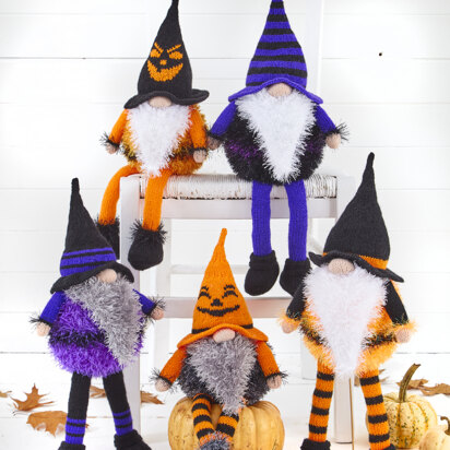 Halloween Gonks in King Cole Tinsel Chunky/Moments/Pricewise DK/Big Value DK 50g - P9187 - Leaflet