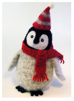 Felted Wool Penguin Chick