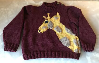 Giraffe Pullover Sweater
