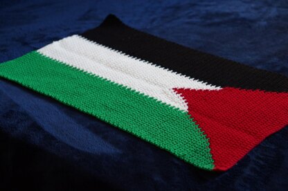 Palestinian flag crochet pattern