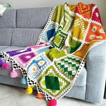 Rainbow Granny Blanket CAL