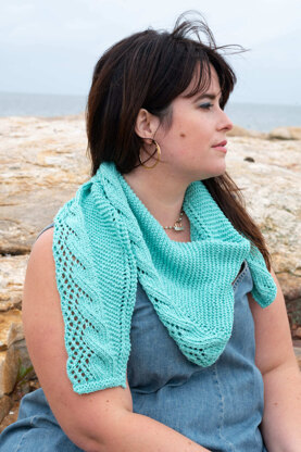 Molucca Shawl in Berroco Seaspun - Downloadable PDF