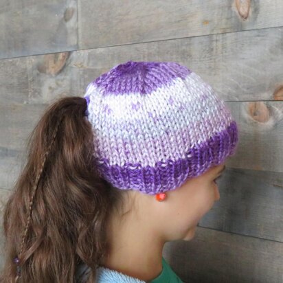 Quick & Soft Kids Ponytail Hat