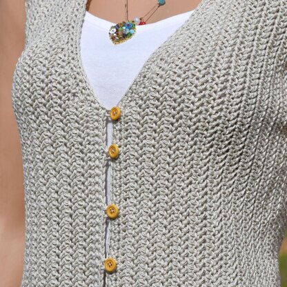 Belle Button Front Vest