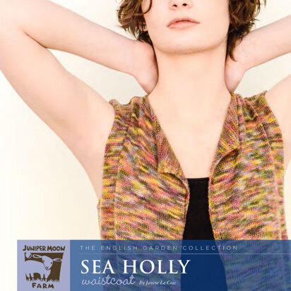 Sea Holly Waistcoat in Juniper Moon Farm Findley Dappled