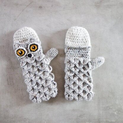 002-Owl mittens