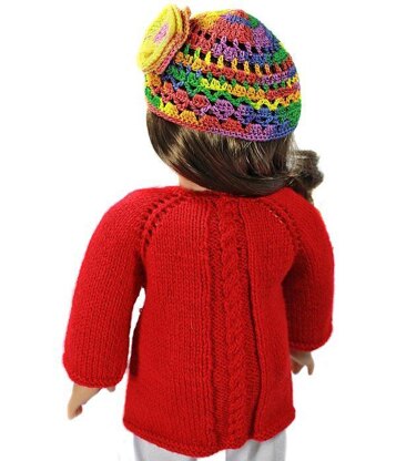 Globetrotter Sweater for 18 inch Dolls