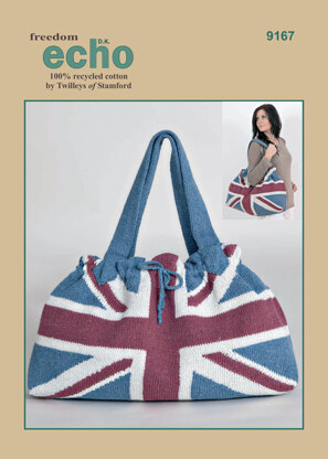 Union Flag Bag in Twilleys Freedom Echo DK - 9167