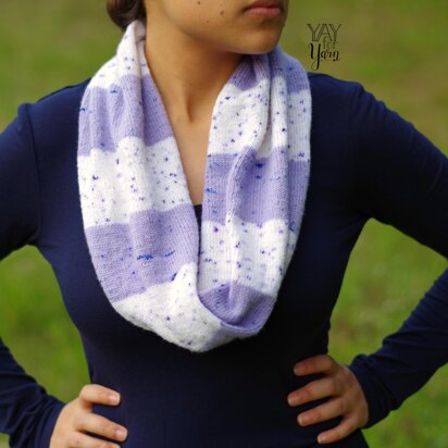 Speckled Stripes Infinity Scarf