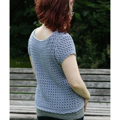 40th Anniversary 11 Cirro Tee - Top Crochet Pattern for Women in Valley Yarns Northfield