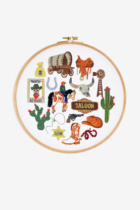 DMC Wild West Embroidery Pattern - PAT2056 - Downloadable PDF