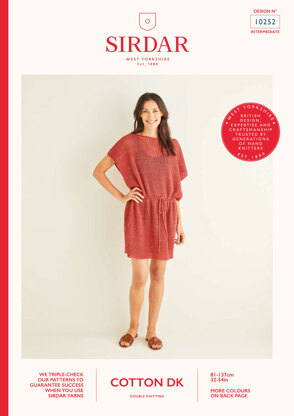 Dress in Sirdar Cotton DK - 10252 - Downloadable PDF