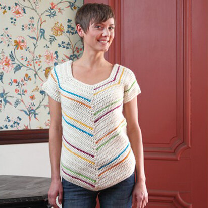 Valley Yarns 234 Harlequin Yoke Pullover at WEBS