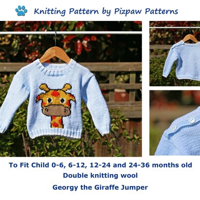 Georgy the Giraffe Jumper/Sweater - knitting pattern