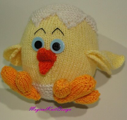 Billy the chick - Magicalknit knitting pattern