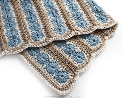 Ocean Shore Afghan Blanket UK TERMS 5436