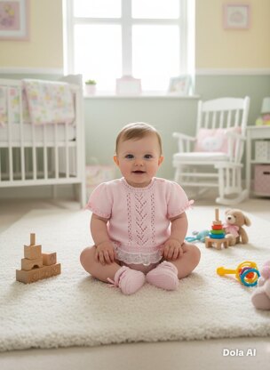 "Sweetpea" Gathered Lace set