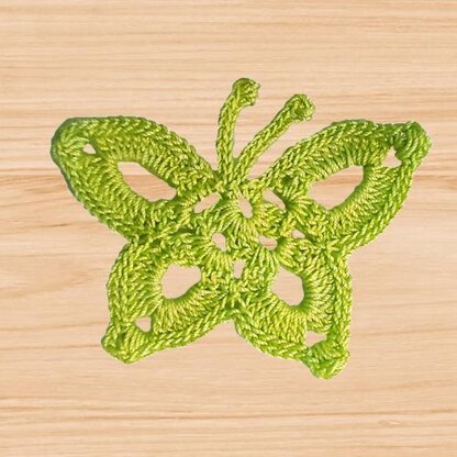 A crochet butterfly